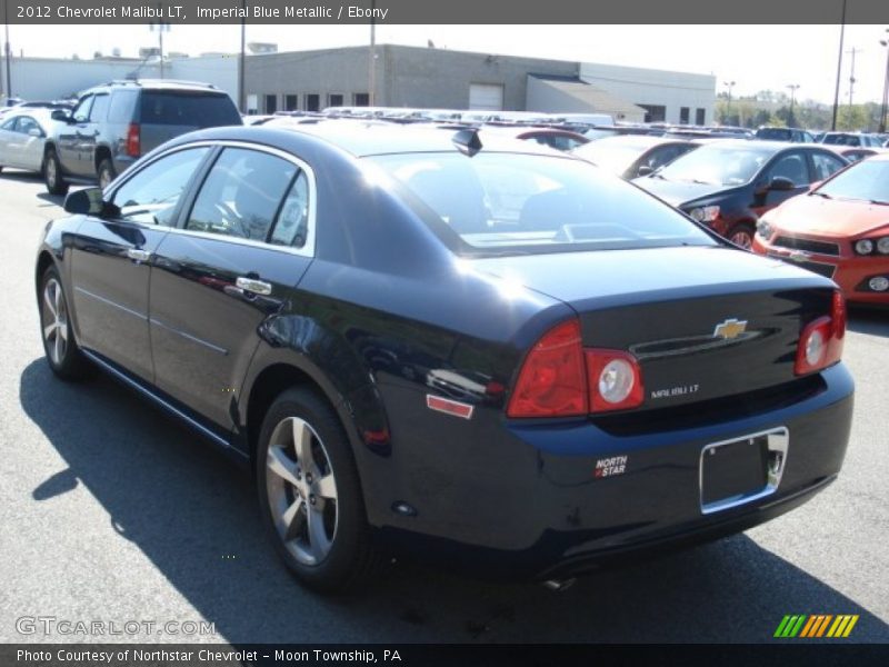 Imperial Blue Metallic / Ebony 2012 Chevrolet Malibu LT