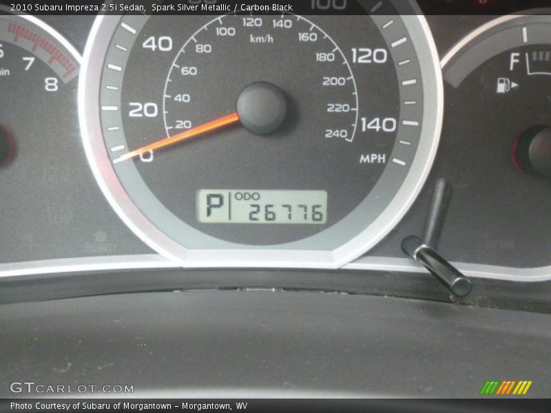 Spark Silver Metallic / Carbon Black 2010 Subaru Impreza 2.5i Sedan