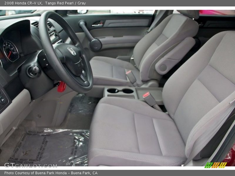 Tango Red Pearl / Gray 2008 Honda CR-V LX