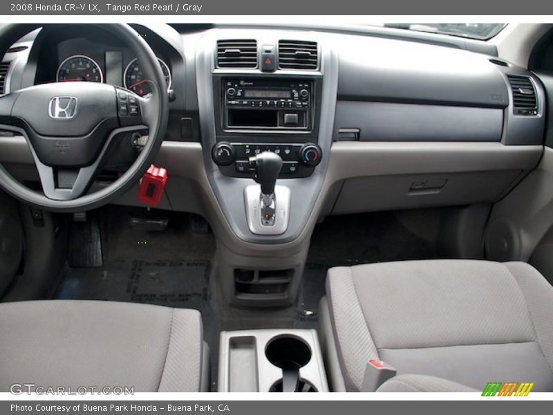 Tango Red Pearl / Gray 2008 Honda CR-V LX