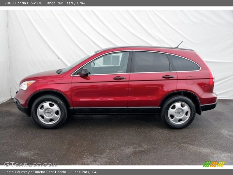 Tango Red Pearl / Gray 2008 Honda CR-V LX