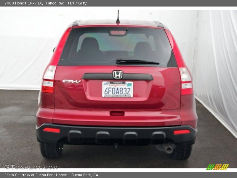 Tango Red Pearl / Gray 2008 Honda CR-V LX