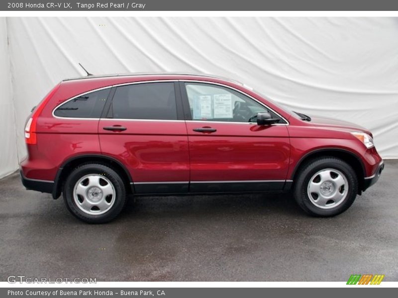Tango Red Pearl / Gray 2008 Honda CR-V LX