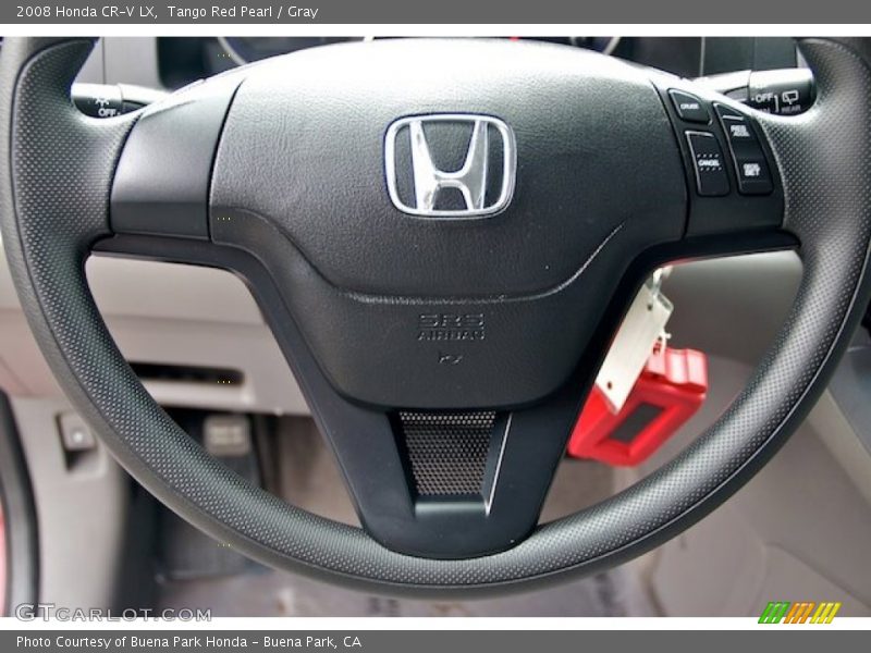 Tango Red Pearl / Gray 2008 Honda CR-V LX