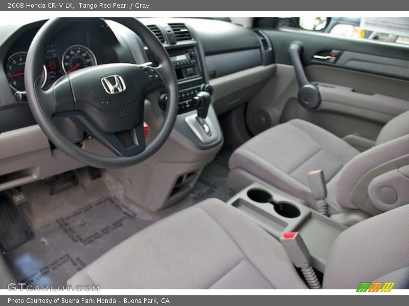 Tango Red Pearl / Gray 2008 Honda CR-V LX