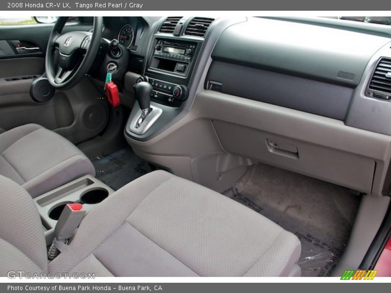 Tango Red Pearl / Gray 2008 Honda CR-V LX