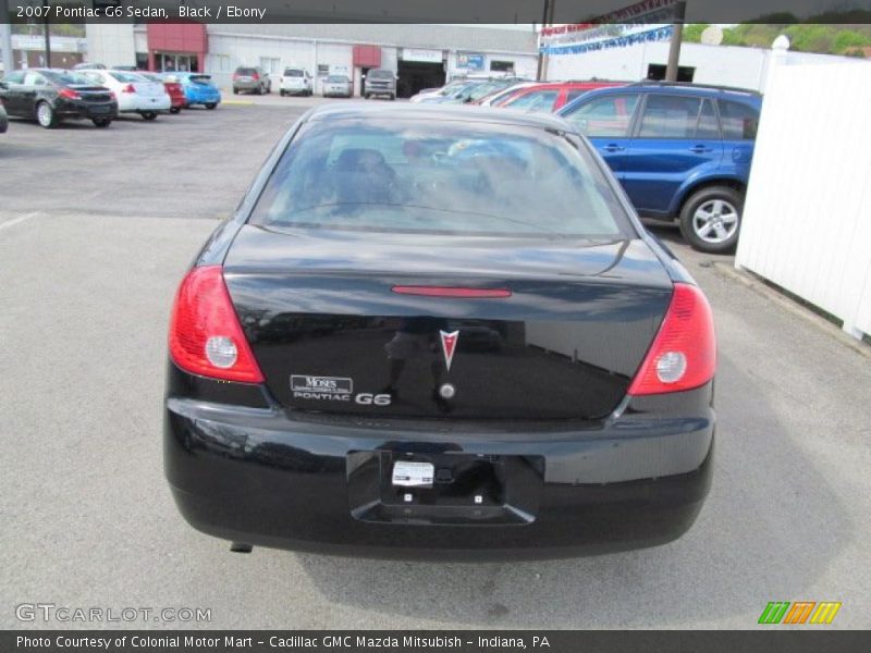 Black / Ebony 2007 Pontiac G6 Sedan
