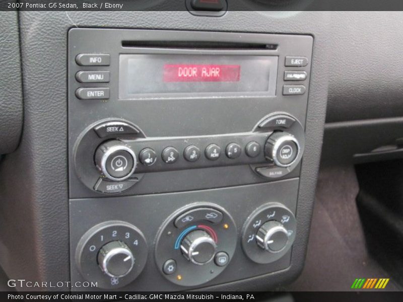 Black / Ebony 2007 Pontiac G6 Sedan