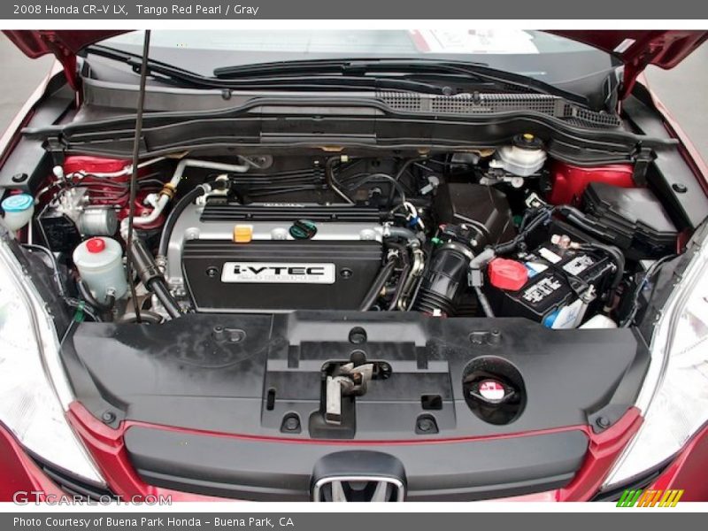 Tango Red Pearl / Gray 2008 Honda CR-V LX