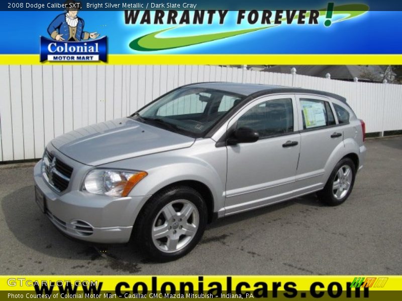 Bright Silver Metallic / Dark Slate Gray 2008 Dodge Caliber SXT