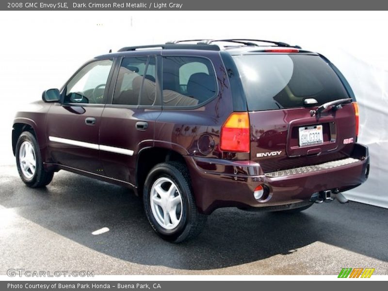 Dark Crimson Red Metallic / Light Gray 2008 GMC Envoy SLE