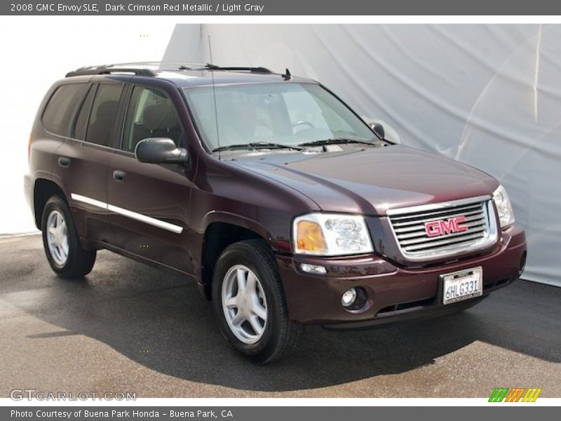 Dark Crimson Red Metallic / Light Gray 2008 GMC Envoy SLE