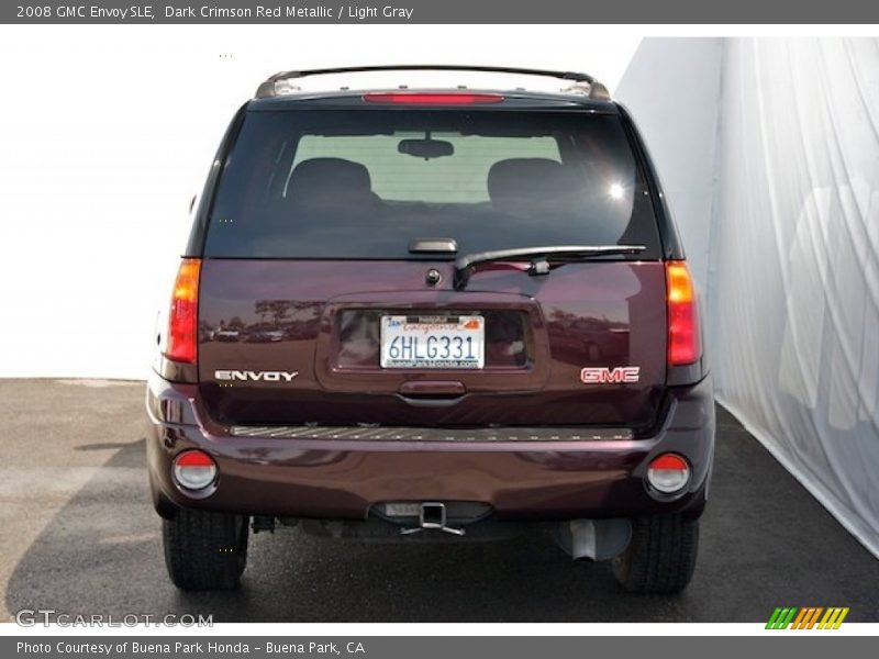 Dark Crimson Red Metallic / Light Gray 2008 GMC Envoy SLE