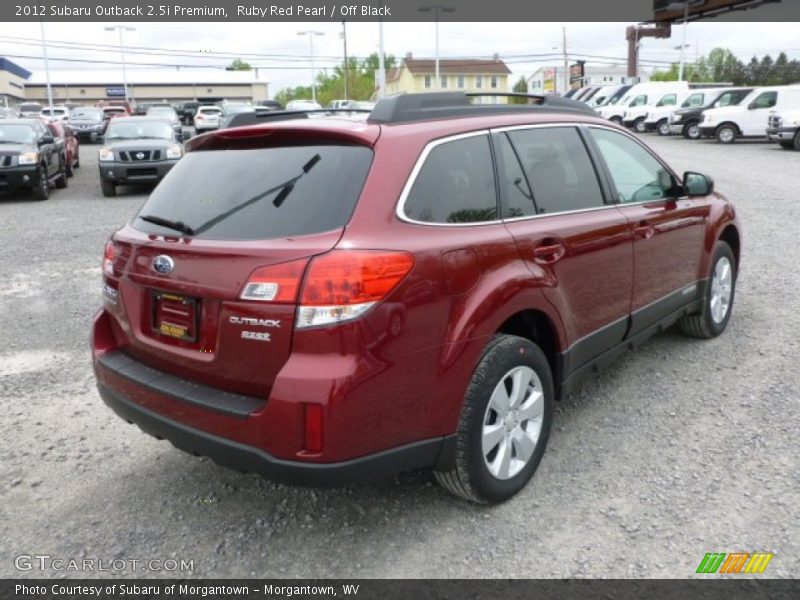 Ruby Red Pearl / Off Black 2012 Subaru Outback 2.5i Premium