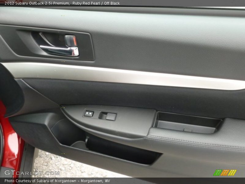 Ruby Red Pearl / Off Black 2012 Subaru Outback 2.5i Premium
