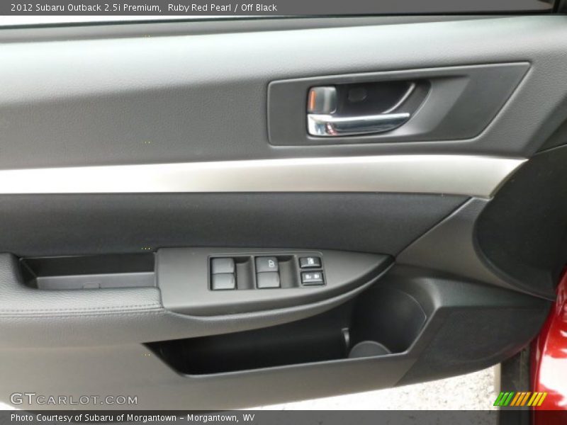 Ruby Red Pearl / Off Black 2012 Subaru Outback 2.5i Premium
