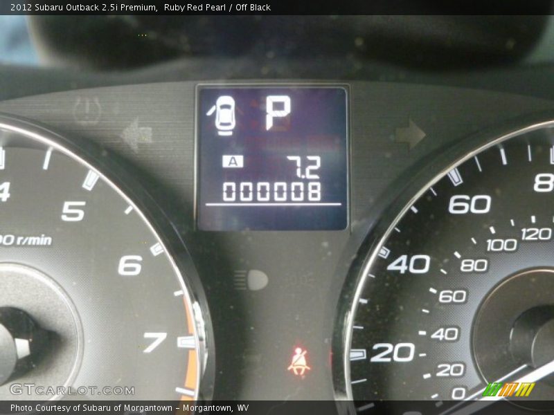 Ruby Red Pearl / Off Black 2012 Subaru Outback 2.5i Premium