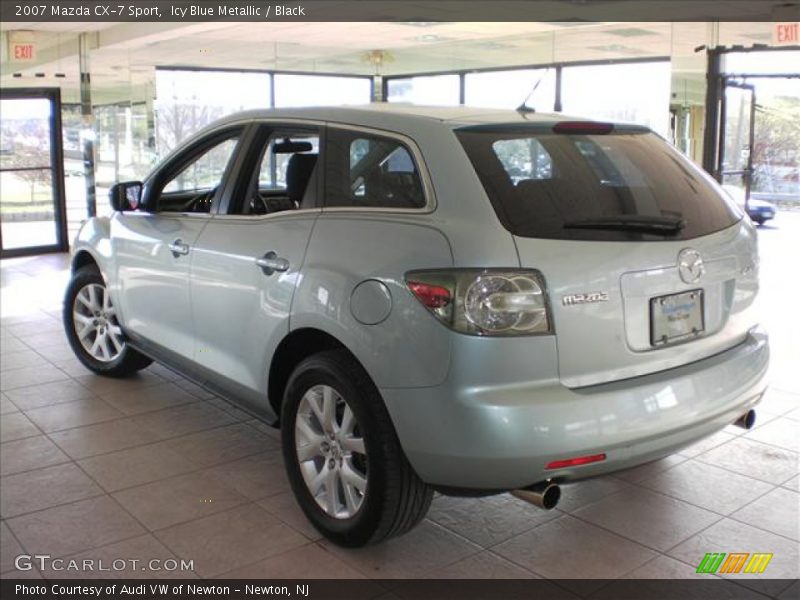 Icy Blue Metallic / Black 2007 Mazda CX-7 Sport