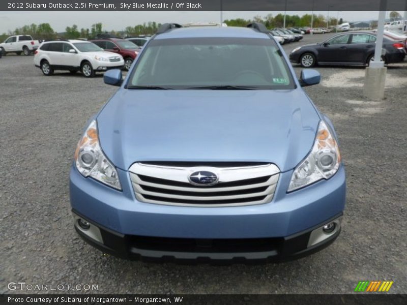 Sky Blue Metallic / Off Black 2012 Subaru Outback 2.5i Premium