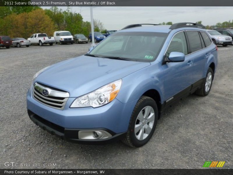 Sky Blue Metallic / Off Black 2012 Subaru Outback 2.5i Premium