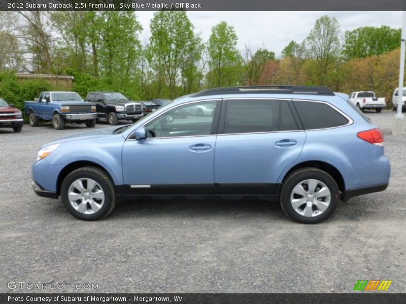 Sky Blue Metallic / Off Black 2012 Subaru Outback 2.5i Premium