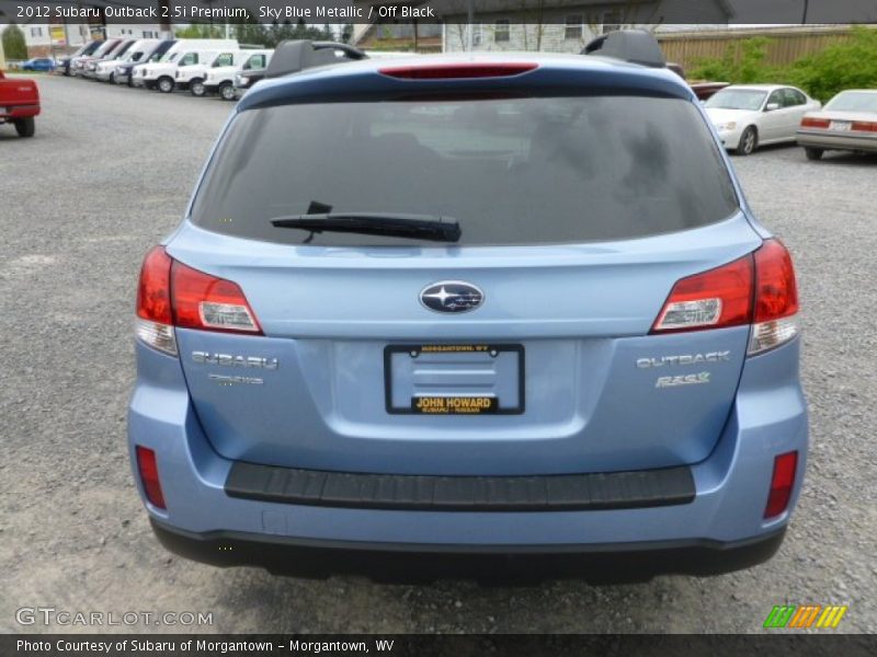 Sky Blue Metallic / Off Black 2012 Subaru Outback 2.5i Premium