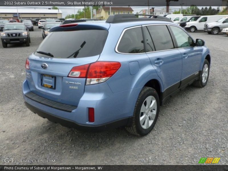 Sky Blue Metallic / Off Black 2012 Subaru Outback 2.5i Premium