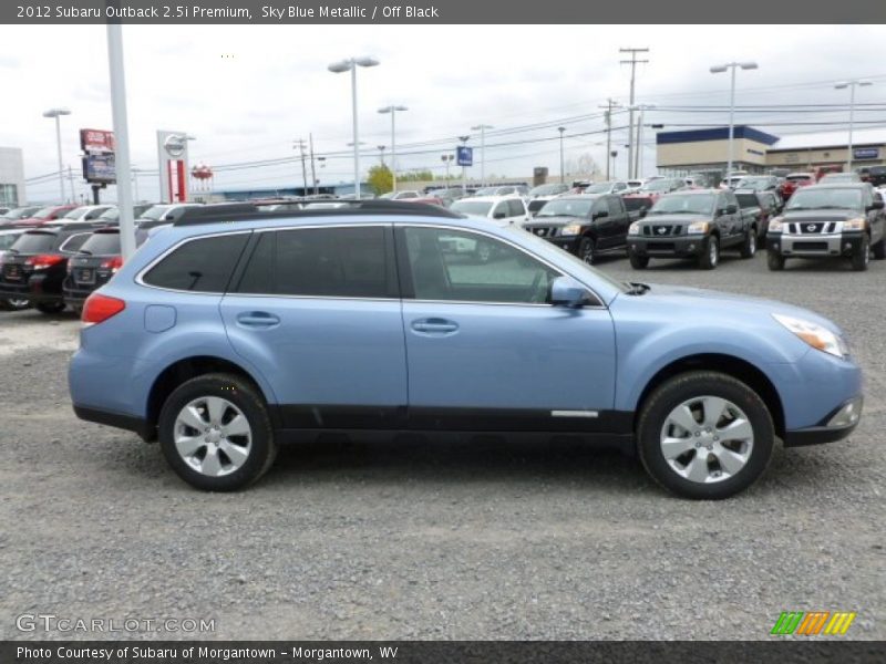Sky Blue Metallic / Off Black 2012 Subaru Outback 2.5i Premium
