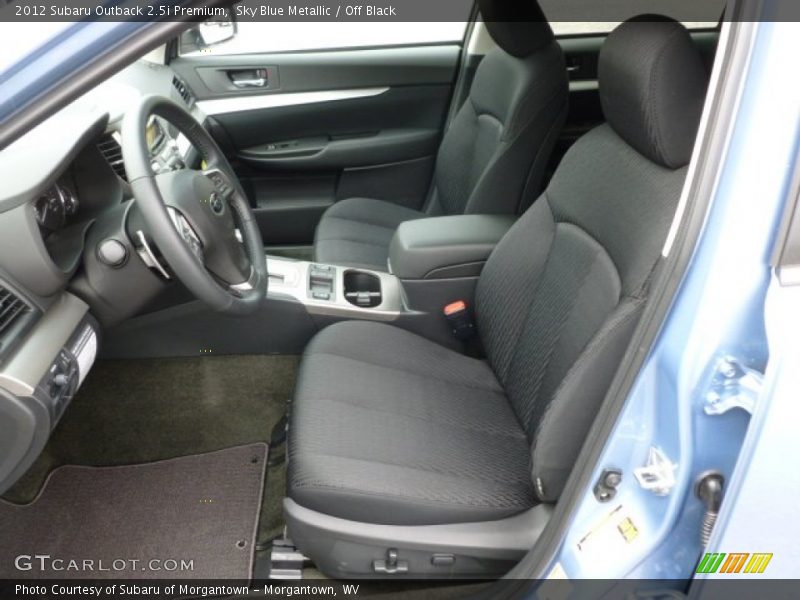Sky Blue Metallic / Off Black 2012 Subaru Outback 2.5i Premium