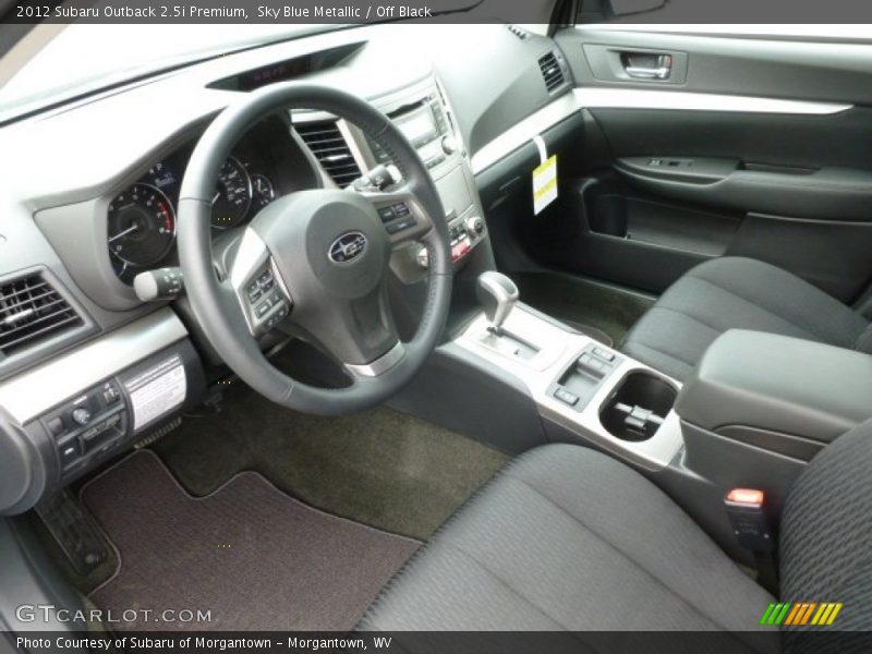 Sky Blue Metallic / Off Black 2012 Subaru Outback 2.5i Premium