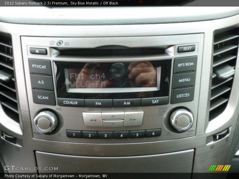Sky Blue Metallic / Off Black 2012 Subaru Outback 2.5i Premium