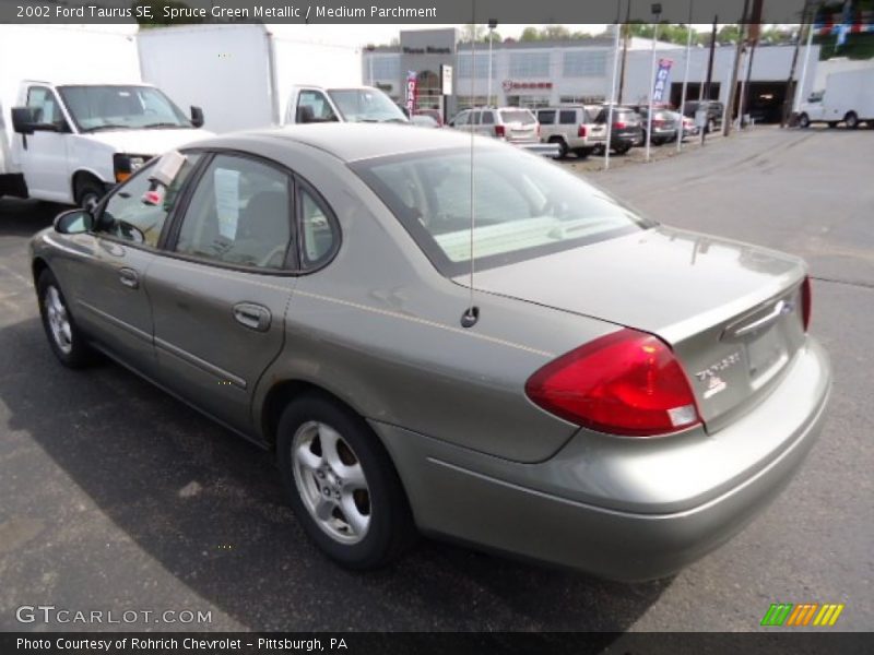 Spruce Green Metallic / Medium Parchment 2002 Ford Taurus SE
