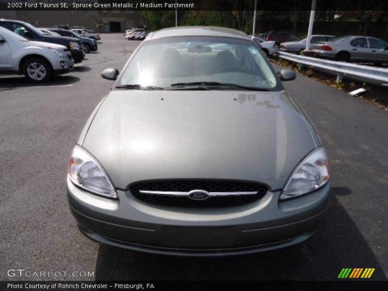 Spruce Green Metallic / Medium Parchment 2002 Ford Taurus SE