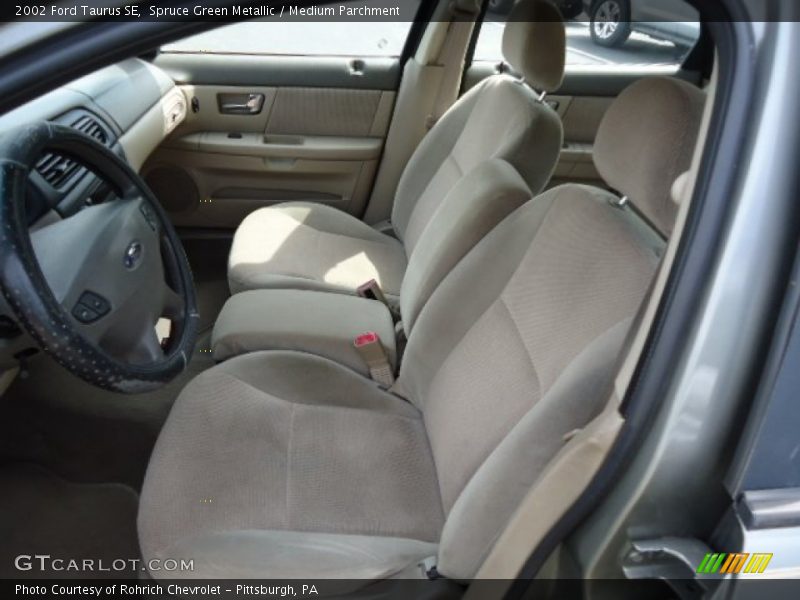 Spruce Green Metallic / Medium Parchment 2002 Ford Taurus SE