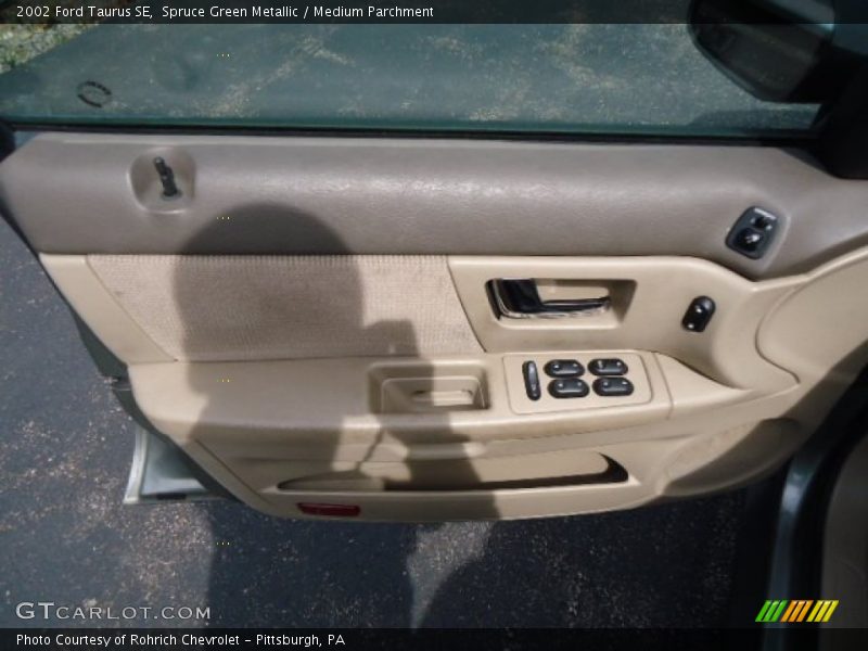 Spruce Green Metallic / Medium Parchment 2002 Ford Taurus SE