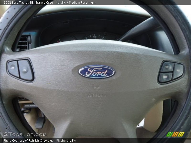 Spruce Green Metallic / Medium Parchment 2002 Ford Taurus SE