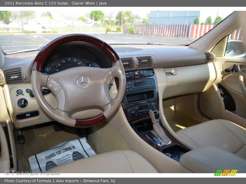 Glacier White / Java 2001 Mercedes-Benz C 320 Sedan