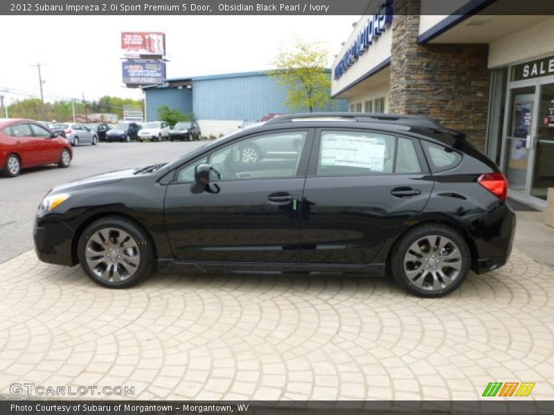 Obsidian Black Pearl / Ivory 2012 Subaru Impreza 2.0i Sport Premium 5 Door