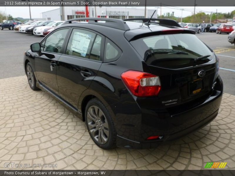 Obsidian Black Pearl / Ivory 2012 Subaru Impreza 2.0i Sport Premium 5 Door