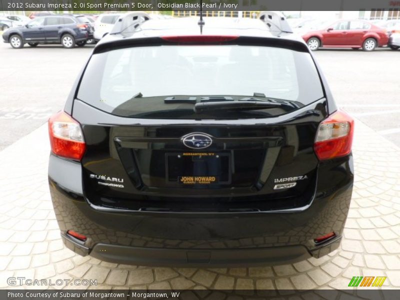 Obsidian Black Pearl / Ivory 2012 Subaru Impreza 2.0i Sport Premium 5 Door