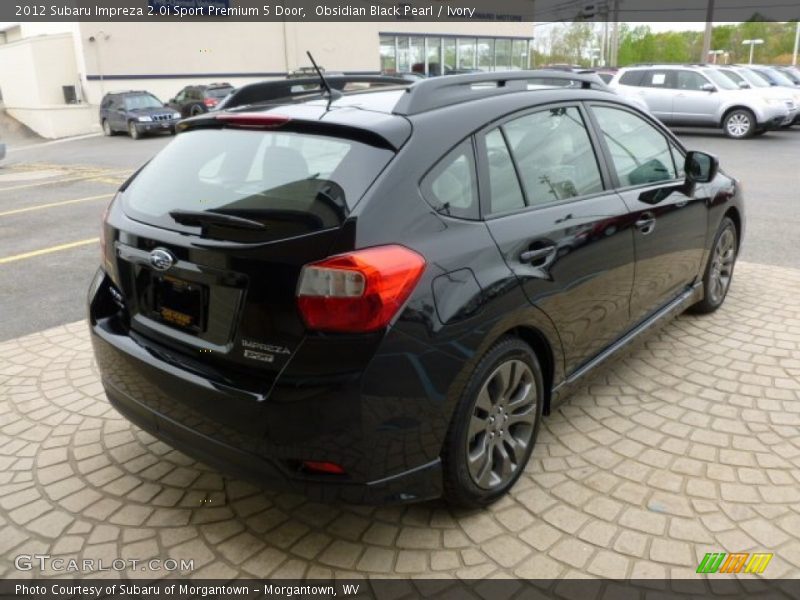 Obsidian Black Pearl / Ivory 2012 Subaru Impreza 2.0i Sport Premium 5 Door