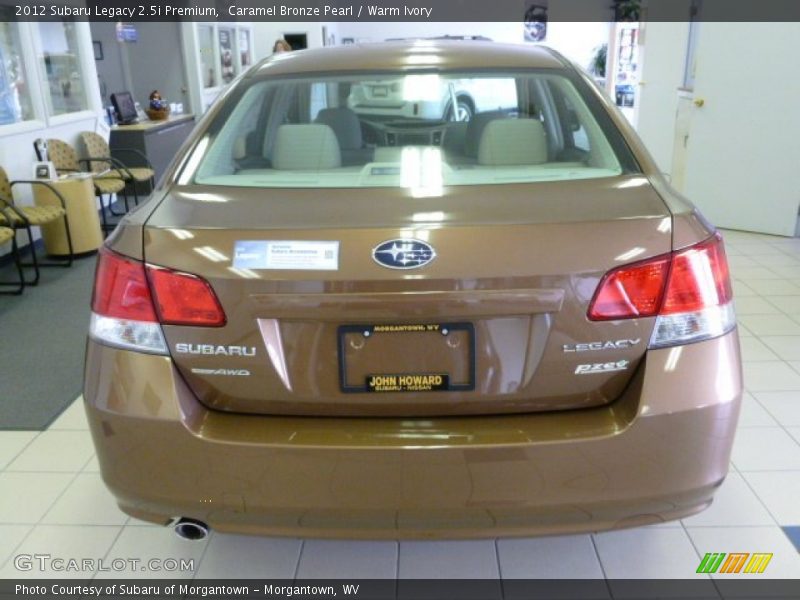 Caramel Bronze Pearl / Warm Ivory 2012 Subaru Legacy 2.5i Premium