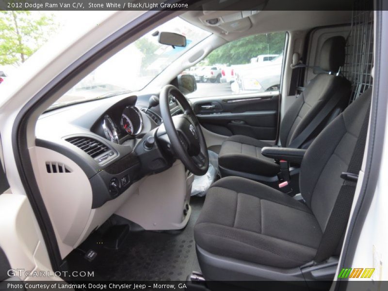  2012 Ram Van C/V Black/Light Graystone Interior