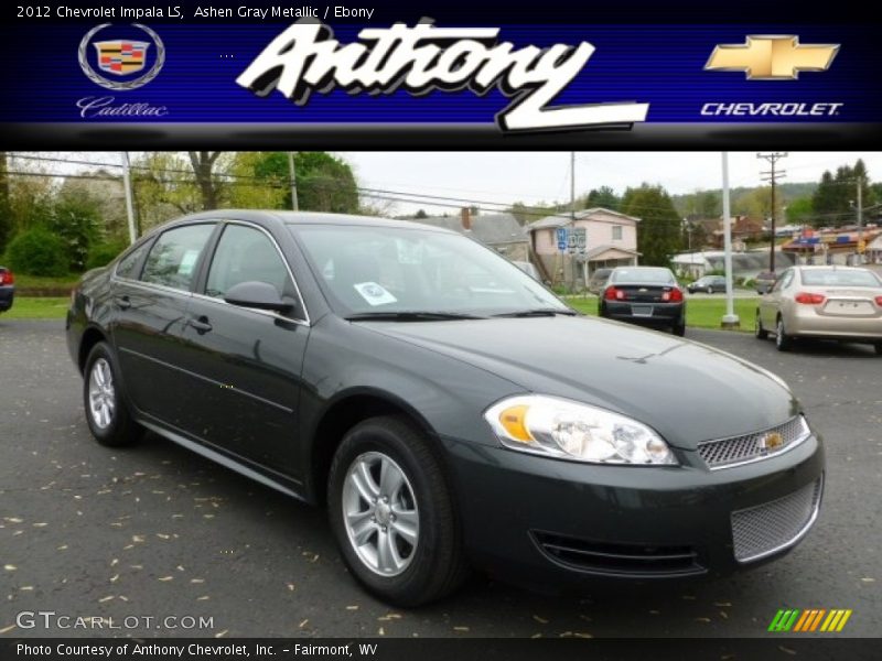 Ashen Gray Metallic / Ebony 2012 Chevrolet Impala LS