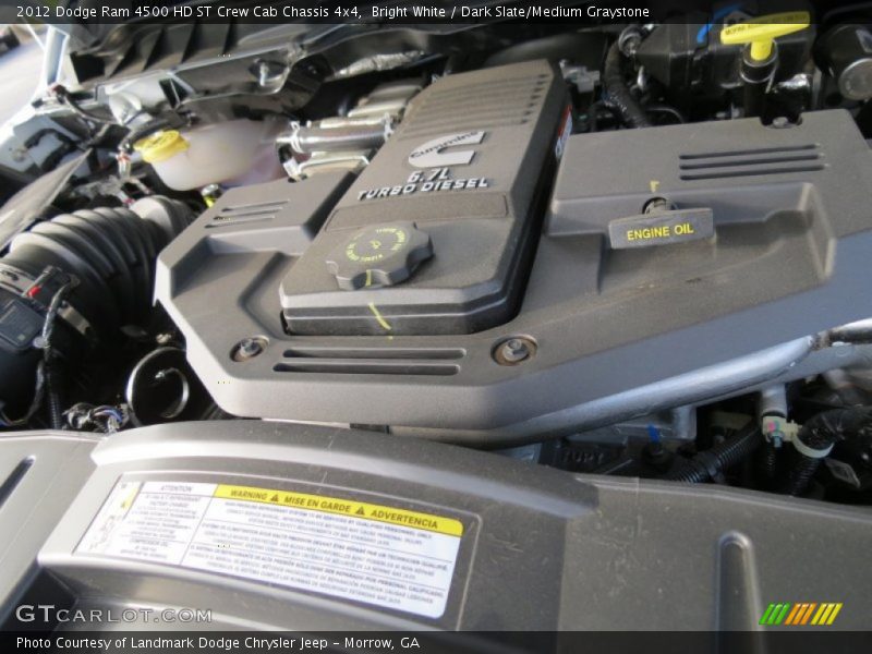  2012 Ram 4500 HD ST Crew Cab Chassis 4x4 Engine - 6.7 Liter OHV 24-Valve Cummins VGT Turbo-Diesel Inline 6 Cylinder