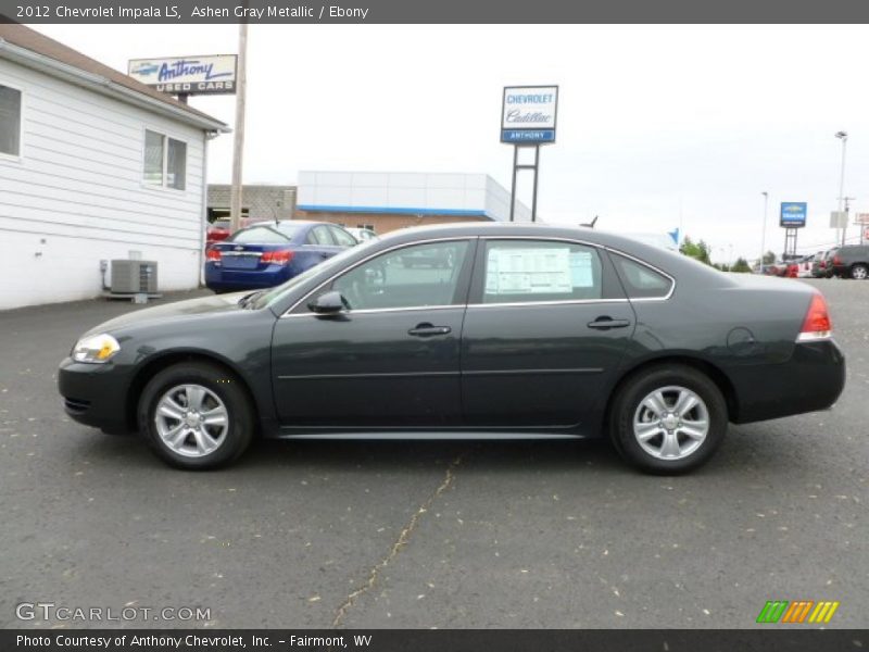 Ashen Gray Metallic / Ebony 2012 Chevrolet Impala LS