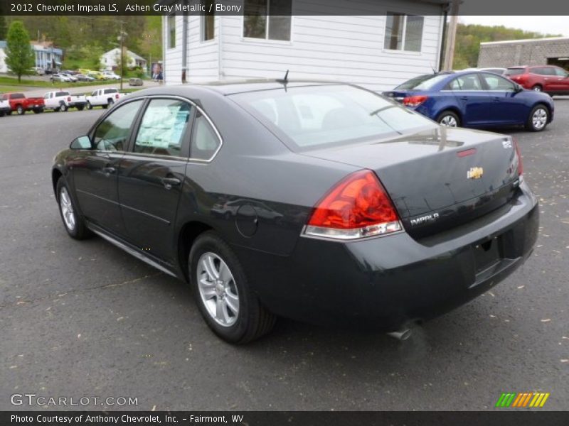 Ashen Gray Metallic / Ebony 2012 Chevrolet Impala LS