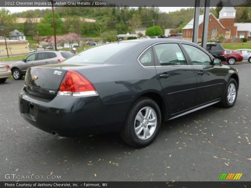 Ashen Gray Metallic / Ebony 2012 Chevrolet Impala LS