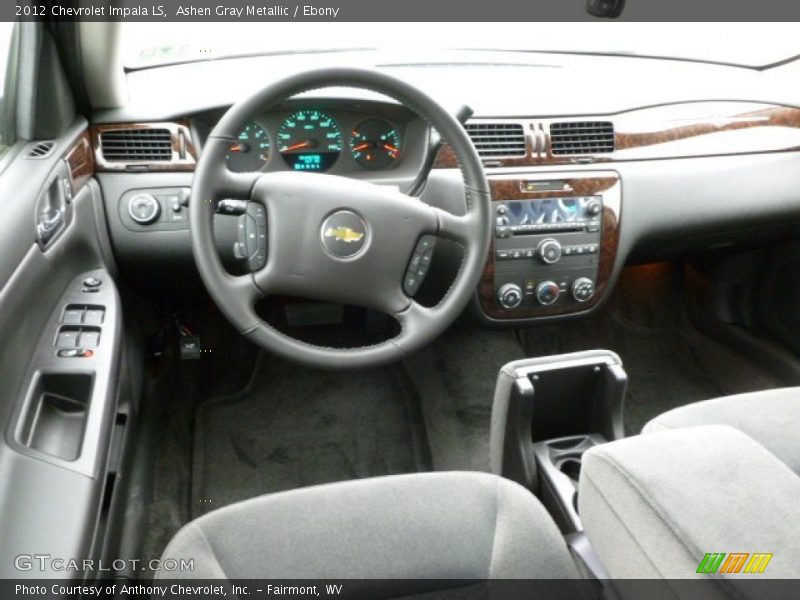 Ashen Gray Metallic / Ebony 2012 Chevrolet Impala LS