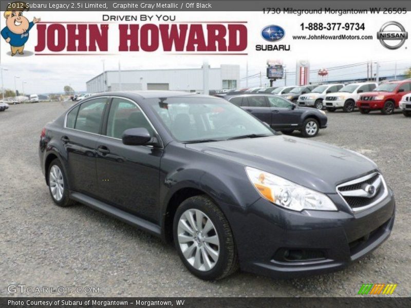 Graphite Gray Metallic / Off Black 2012 Subaru Legacy 2.5i Limited